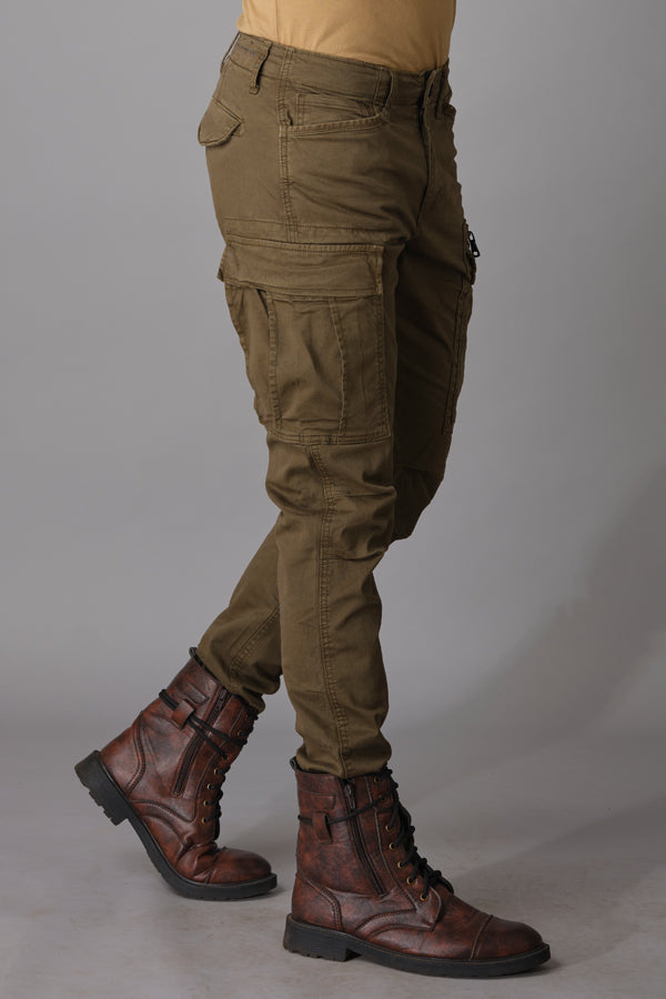Olive Regular Fit Cargo Pant